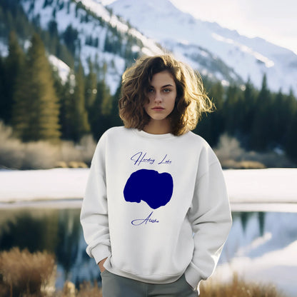 lifestyle image of Harding Lake Alaska Sweatshirt