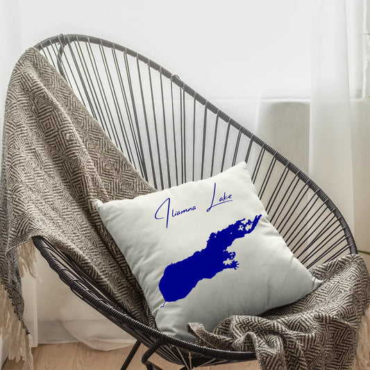 lifestyle image of Iliamna Lake Alaska Pillow