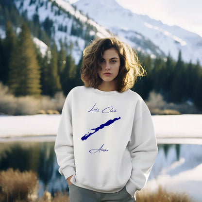 lifestyle image of Lake Clark Alaska Sweatshirt