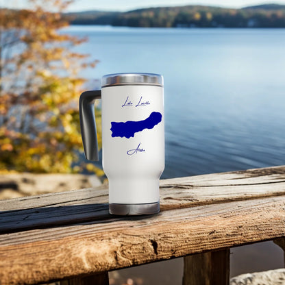 lifestyle image of Lake Lucille Alaska Travel Mug