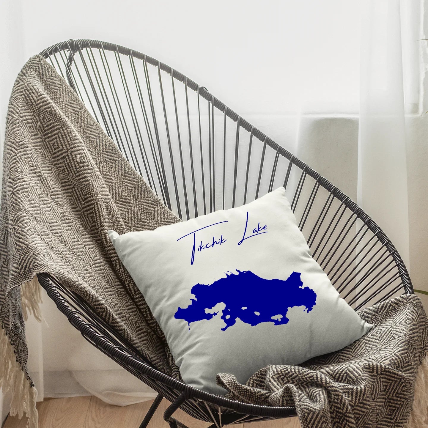 Alaska Tikchik Lake  Pillow lifestyle view