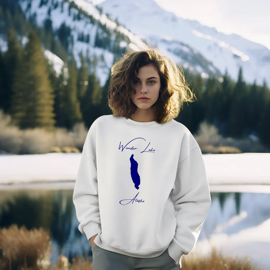 lifestyle image of Wonder Lake Alaska Sweatshirt