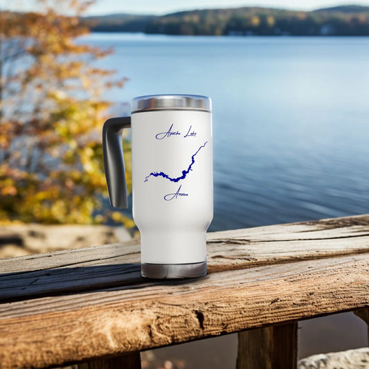 lifestyle image of Apache Lake Arizona Travel Mug