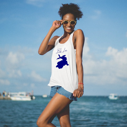 lifestyle image of Big Lake Arizona Racerback-Tank