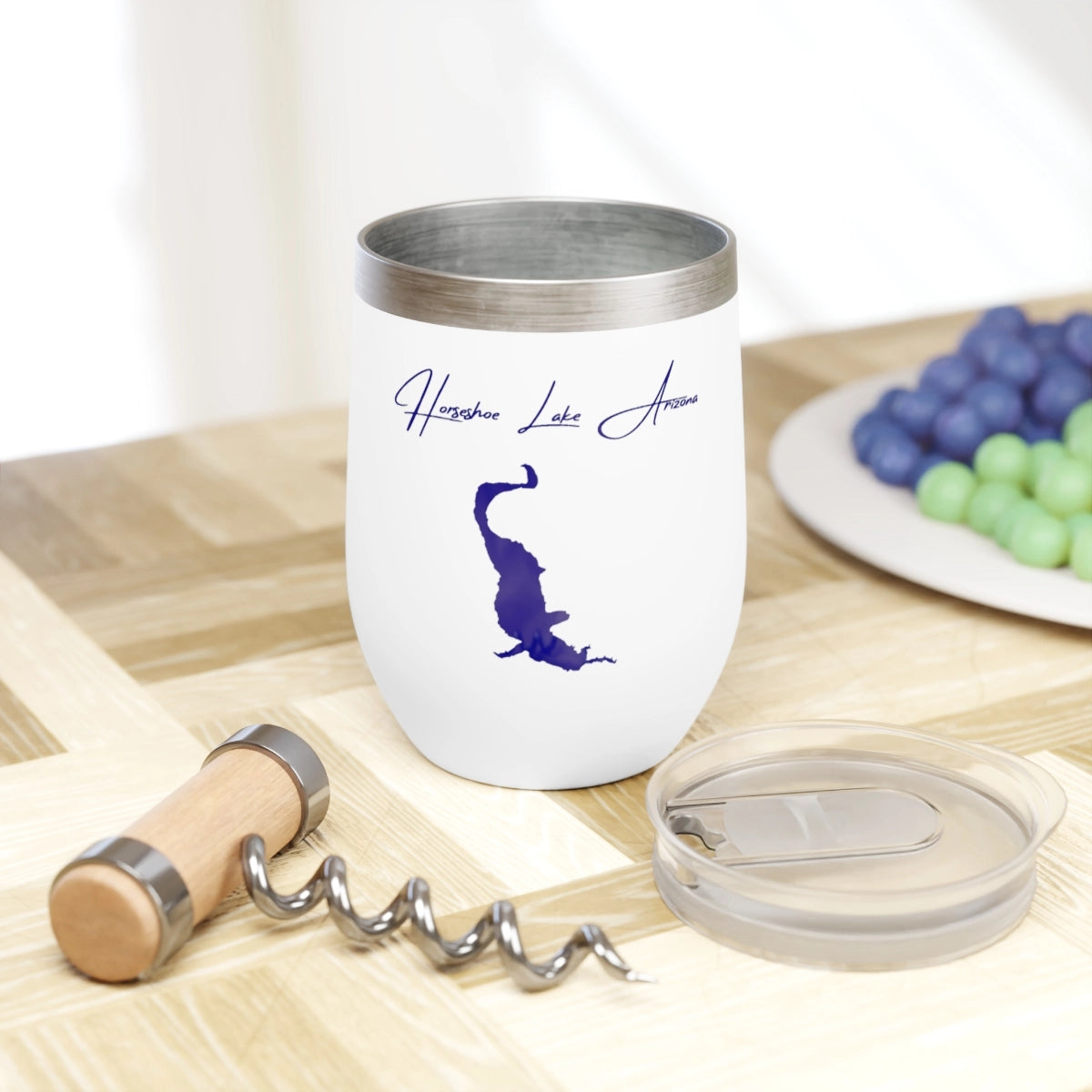 Arizona Horseshoe Lake  Wine Tumbler lifestyle view