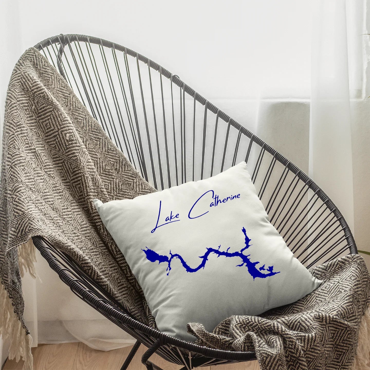 lifestyle image of Lake Catherine Arkansas Pillow