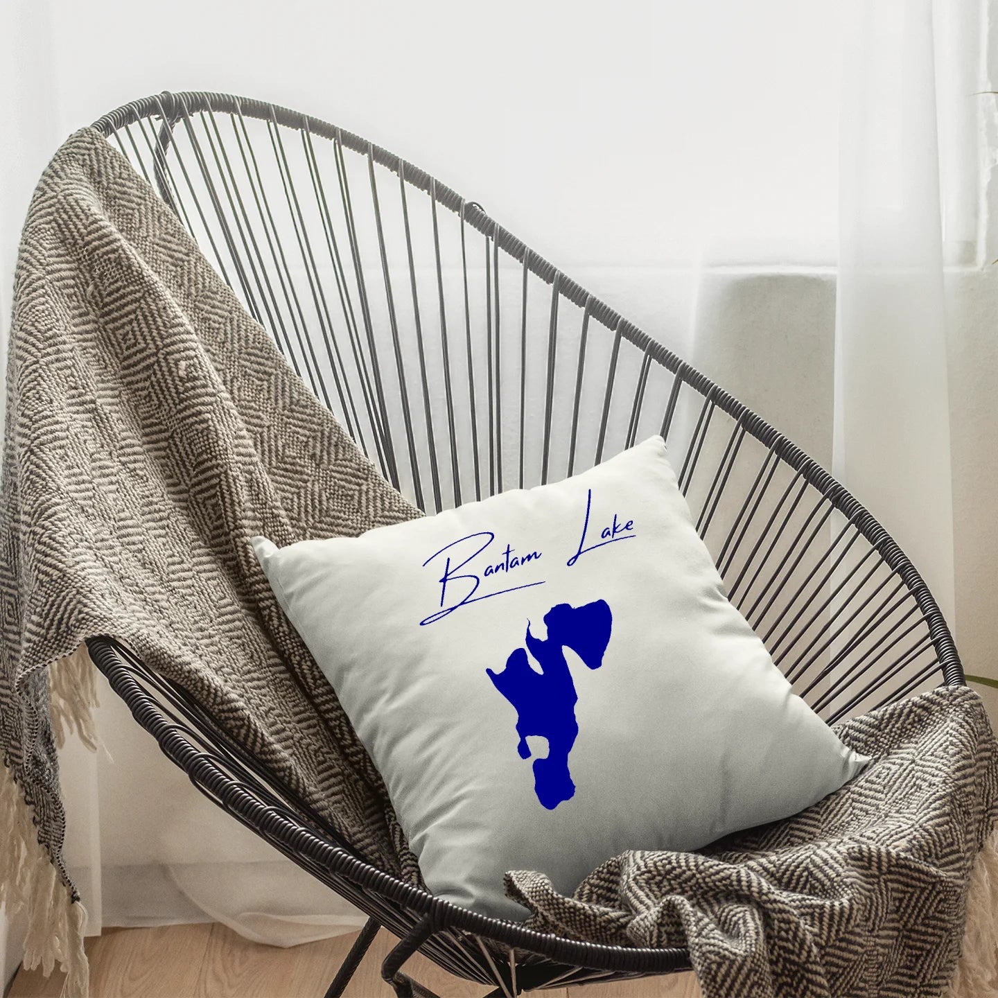 Connecticut  Bantam Lake  Pillow lifestyle view