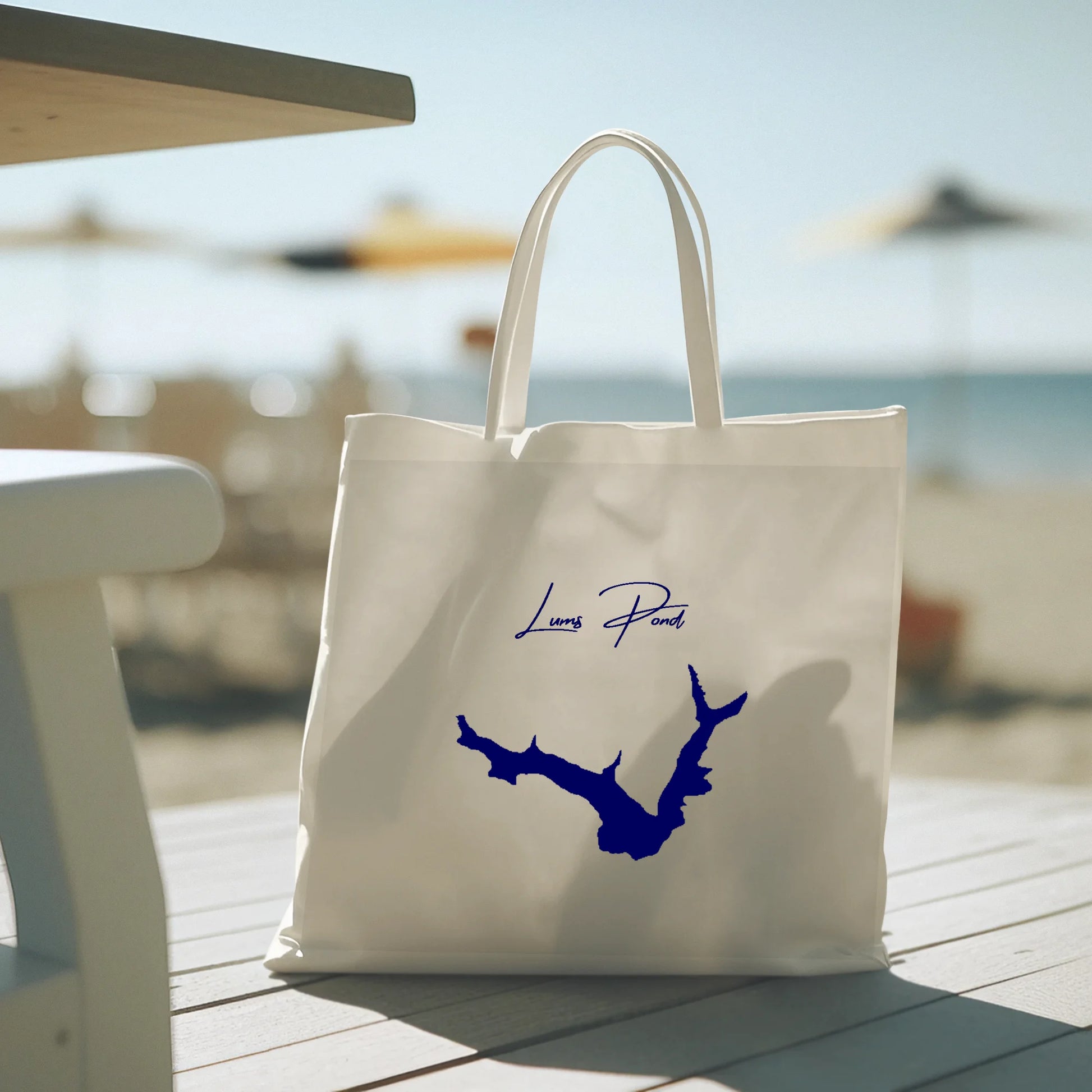 lifestyle image of Lums Pond Delaware Tote Bag