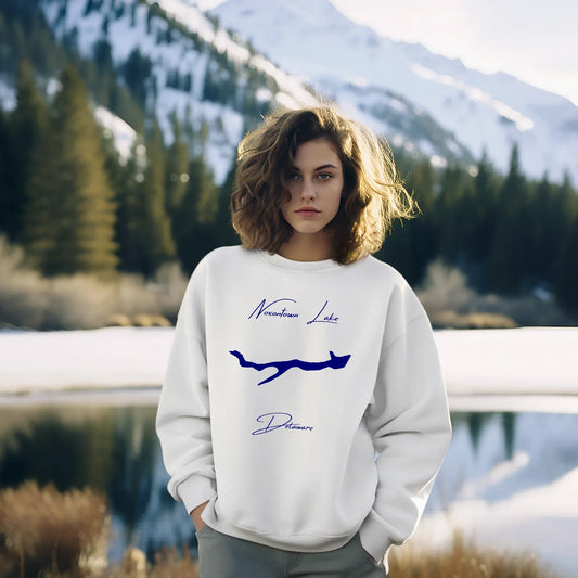 lifestyle image of Noxontown Lake Delaware Sweatshirt