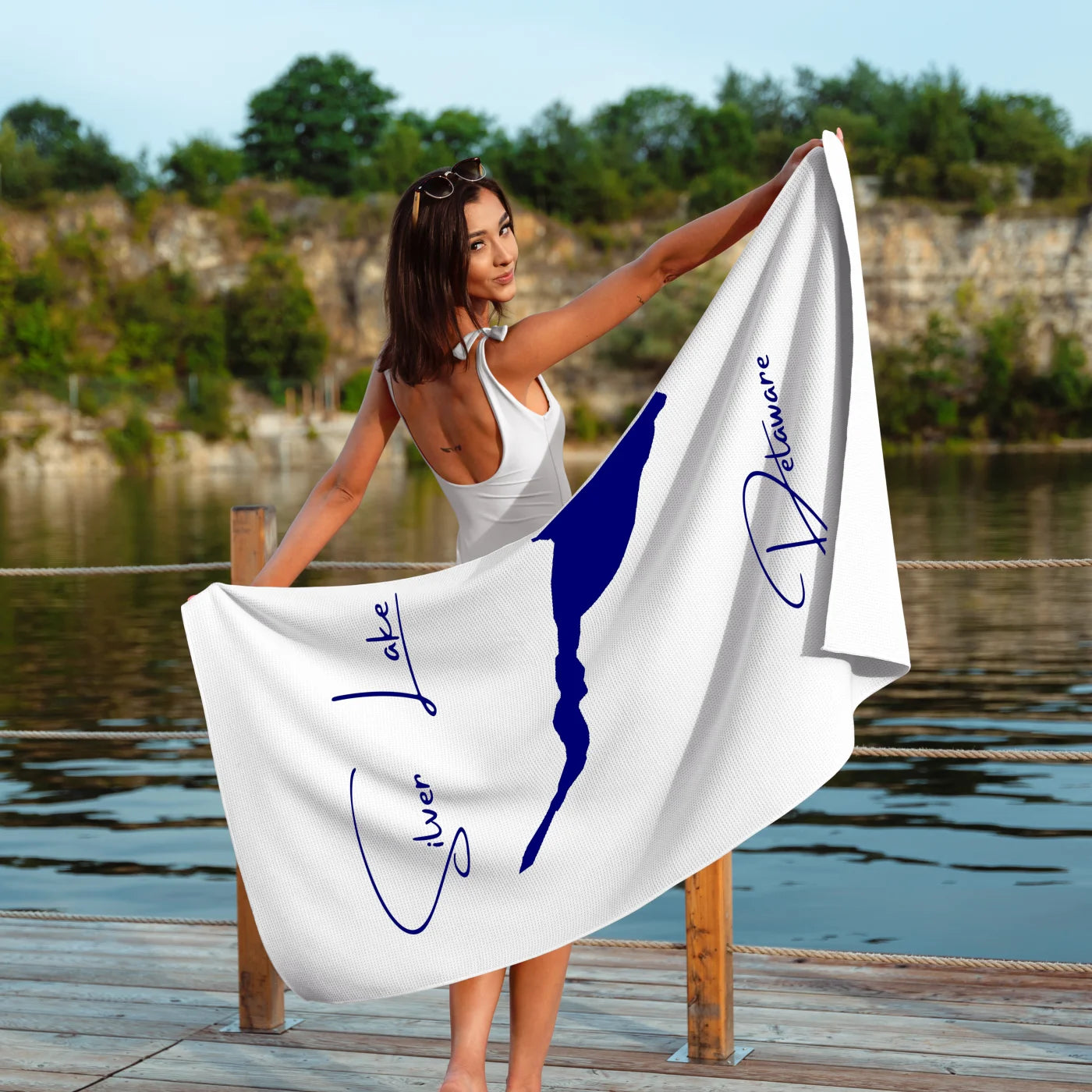 Delaware Silver Lake  ToteBag lifestyle view