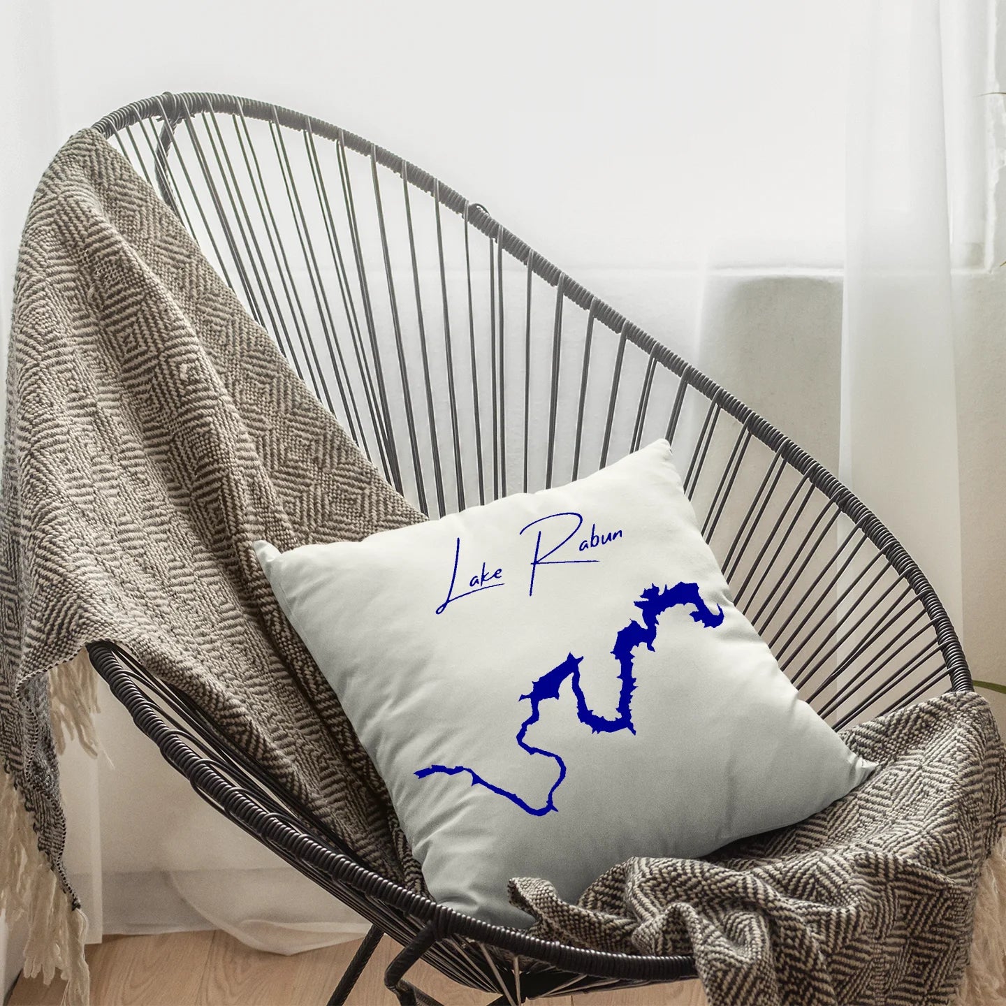 lifestyle image of Lake Rabun Georgia Pillow