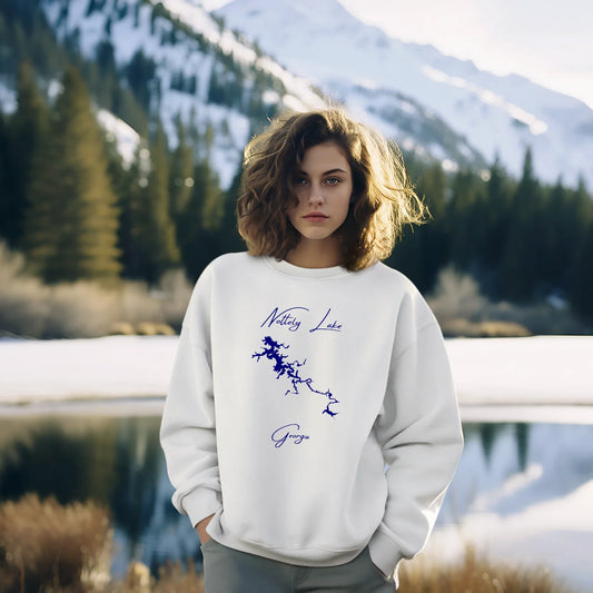 lifestyle image of Nottely Lake Georgia Sweatshirt