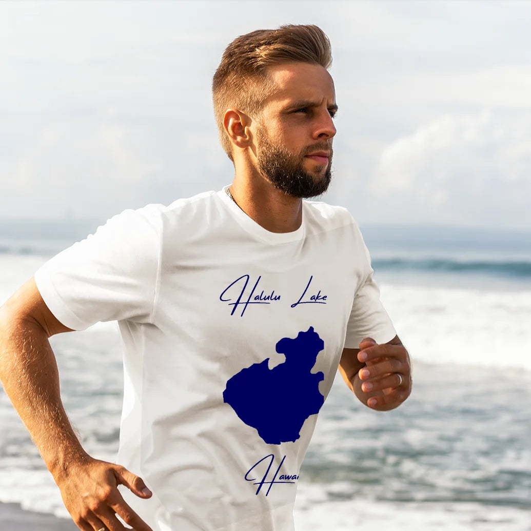 Hawaii Halulu Lake  T-shirt lifestyle view