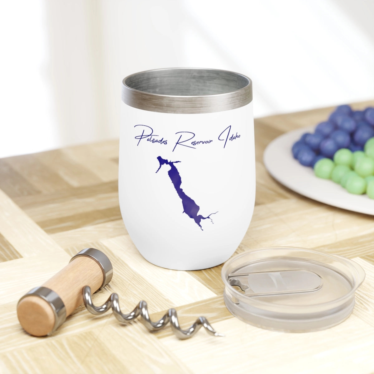 Idaho  Palisades Reservoir  Wine Tumbler lifestyle view