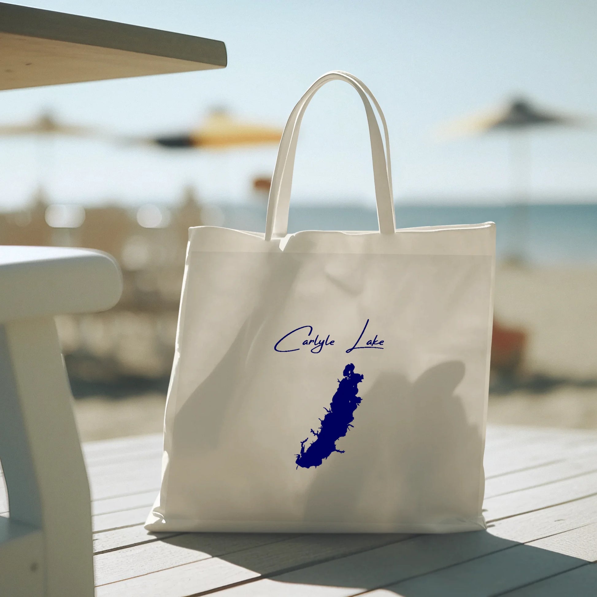 lifestyle image of Carlyle Lake Illinois Tote Bag