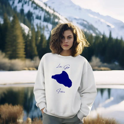 lifestyle image of Lake Gage Indiana Sweatshirt