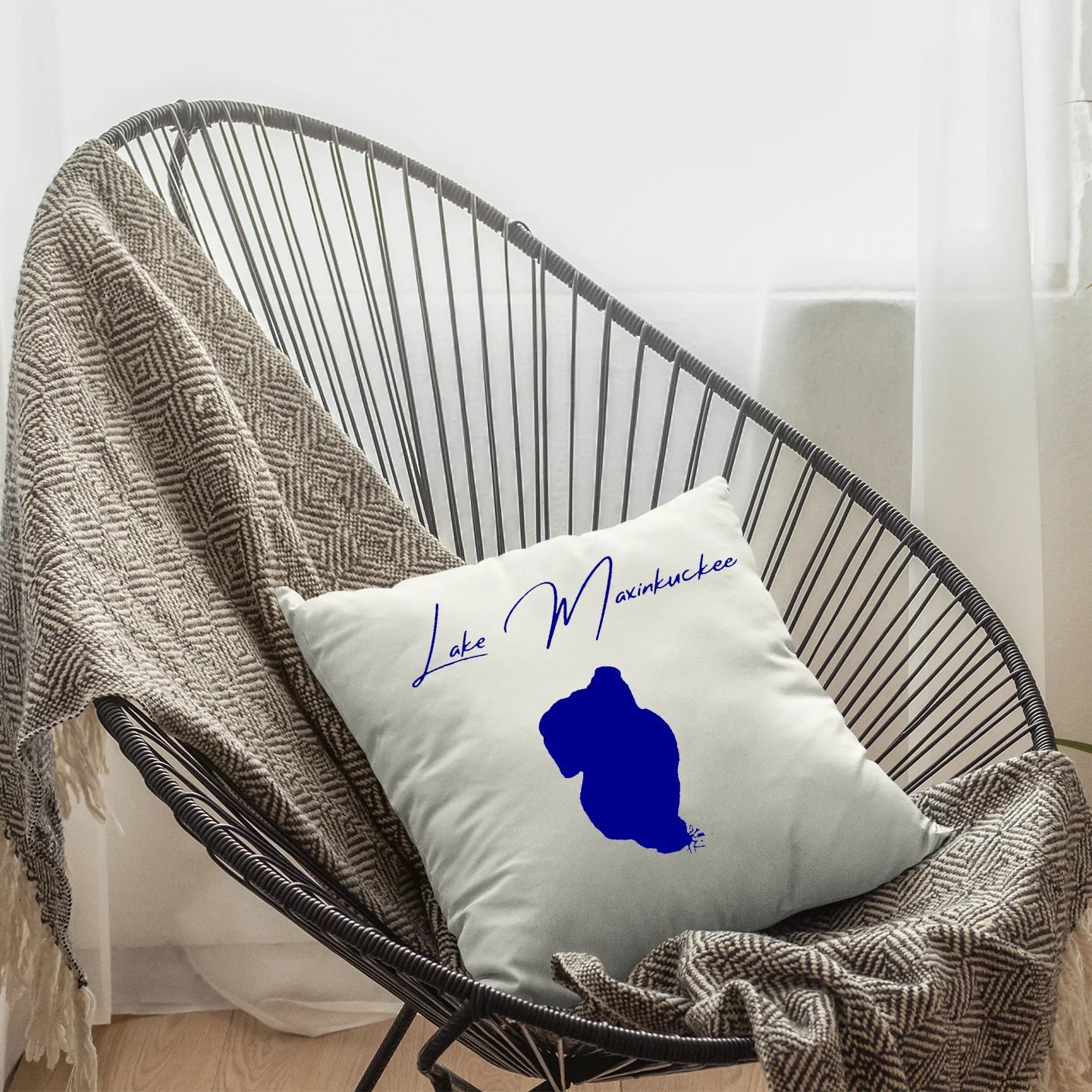 Indiana Lake Maxinkuckee  Pillow lifestyle view