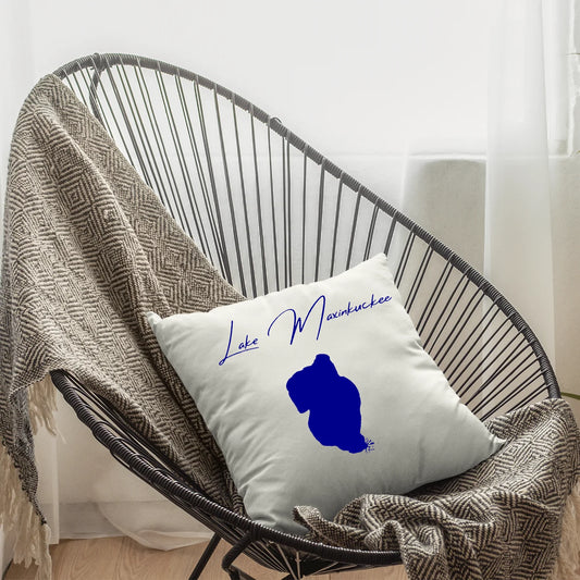 lifestyle image of Lake Maxinkuckee Indiana Pillow