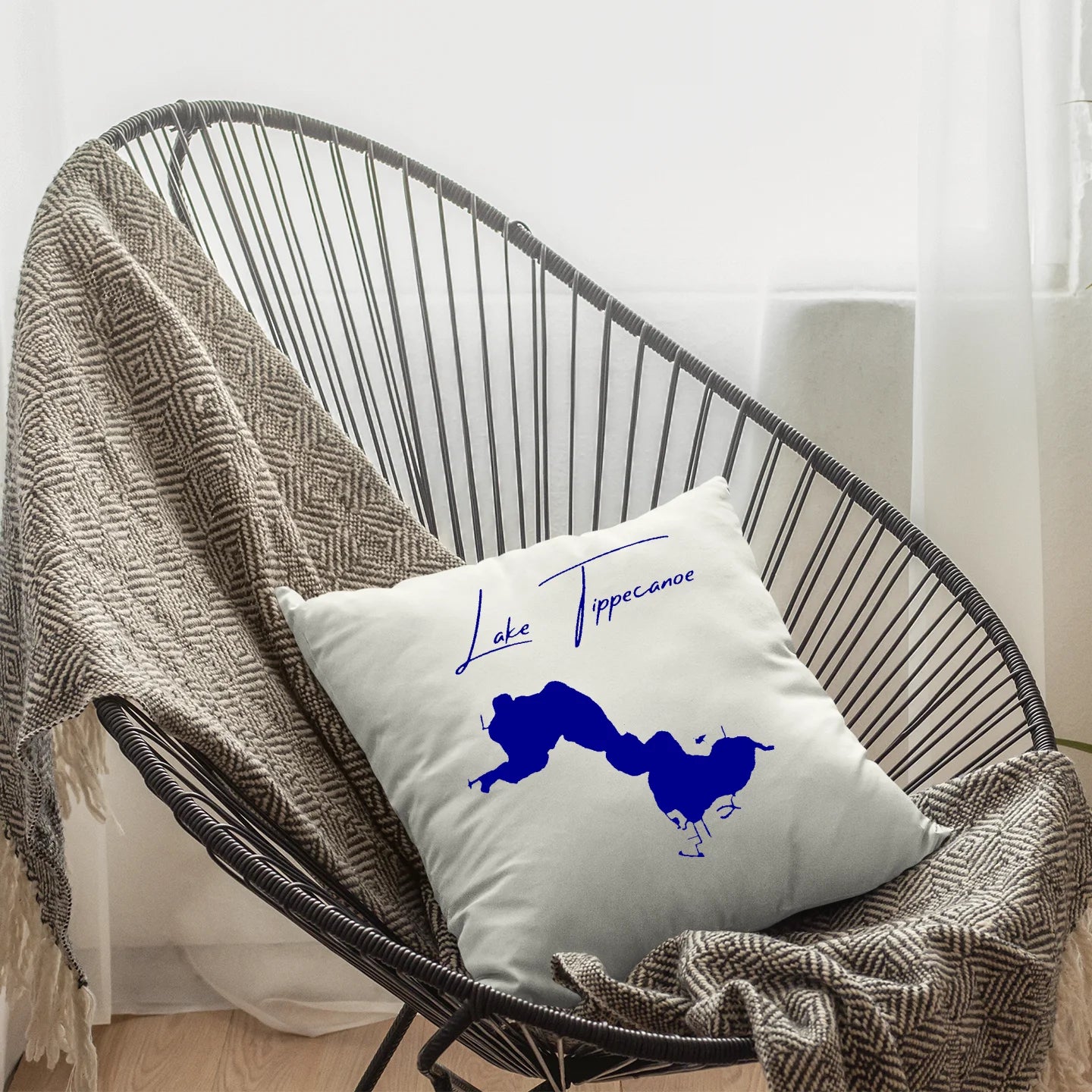 Indiana  Lake Tippecanoe  Pillow lifestyle view