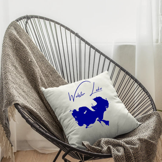 lifestyle image of Webster Lake Indiana Pillow