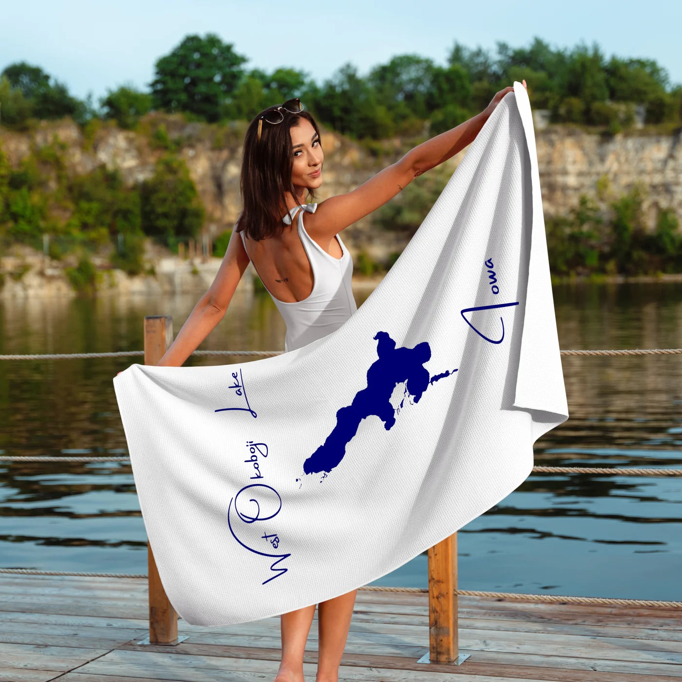 Iowa  West Okoboji Lake  ToteBag lifestyle view