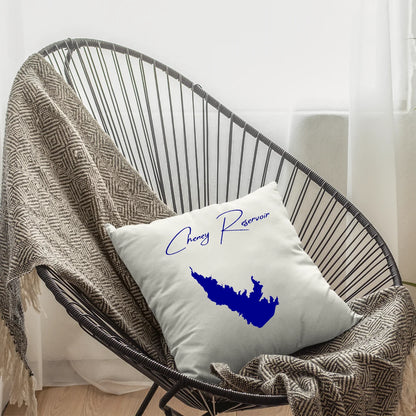 lifestyle image of Cheney Reservoir Kansas Pillow