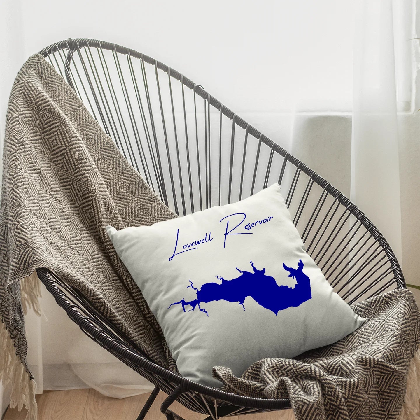 Kansas Lovewell Reservoir  Pillow lifestyle view