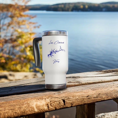 lifestyle image of Lake Cumberland Kentucky Travel Mug