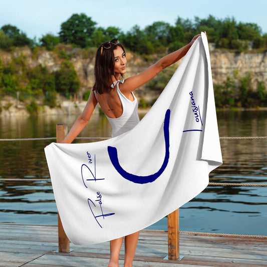 lifestyle image of False River Louisiana Beach Towel