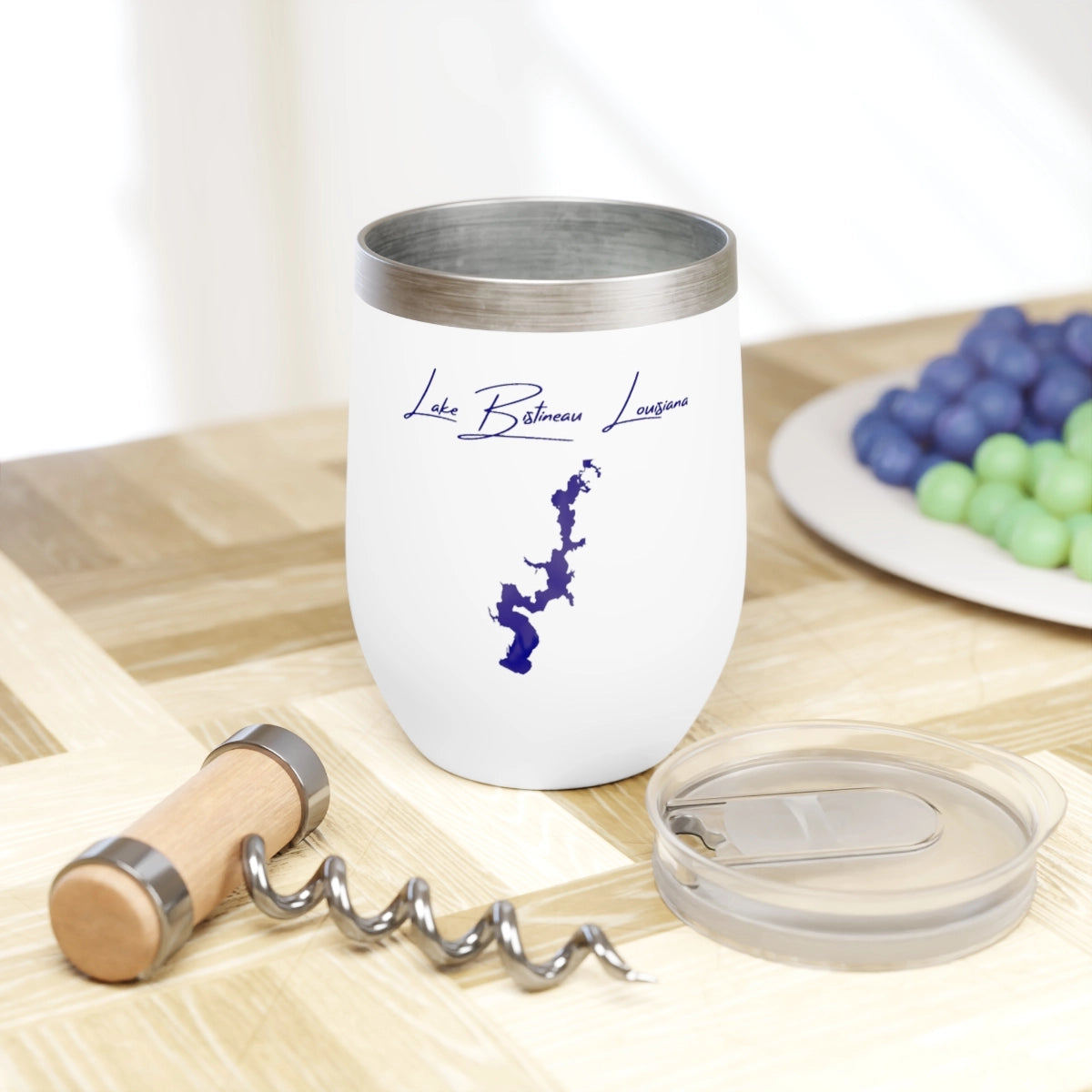 Louisiana Lake Bistineau  Wine Tumbler lifestyle view