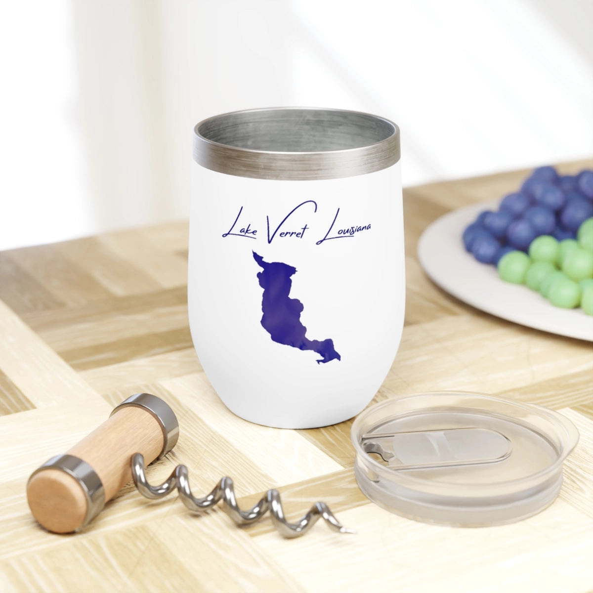 Louisiana Lake Verret  Wine Tumbler lifestyle view