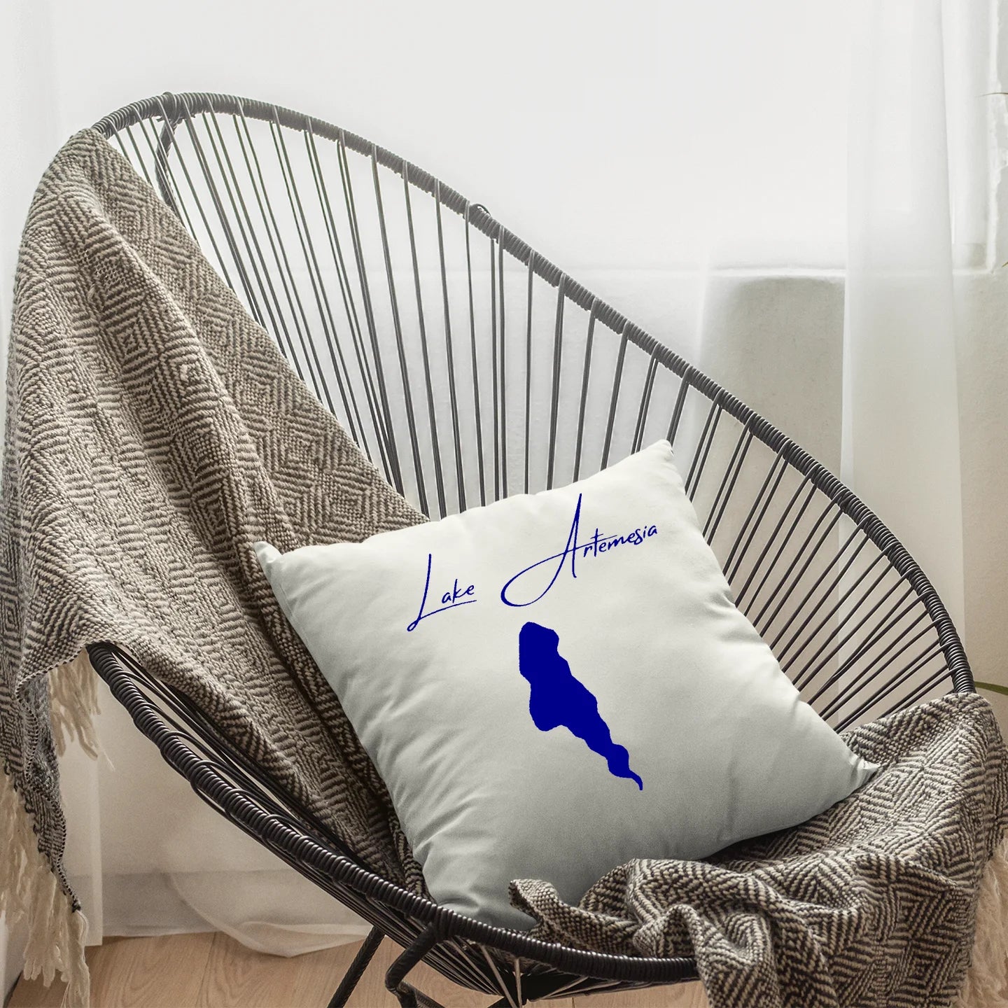 Maryland Lake Artemesia  Pillow lifestyle view