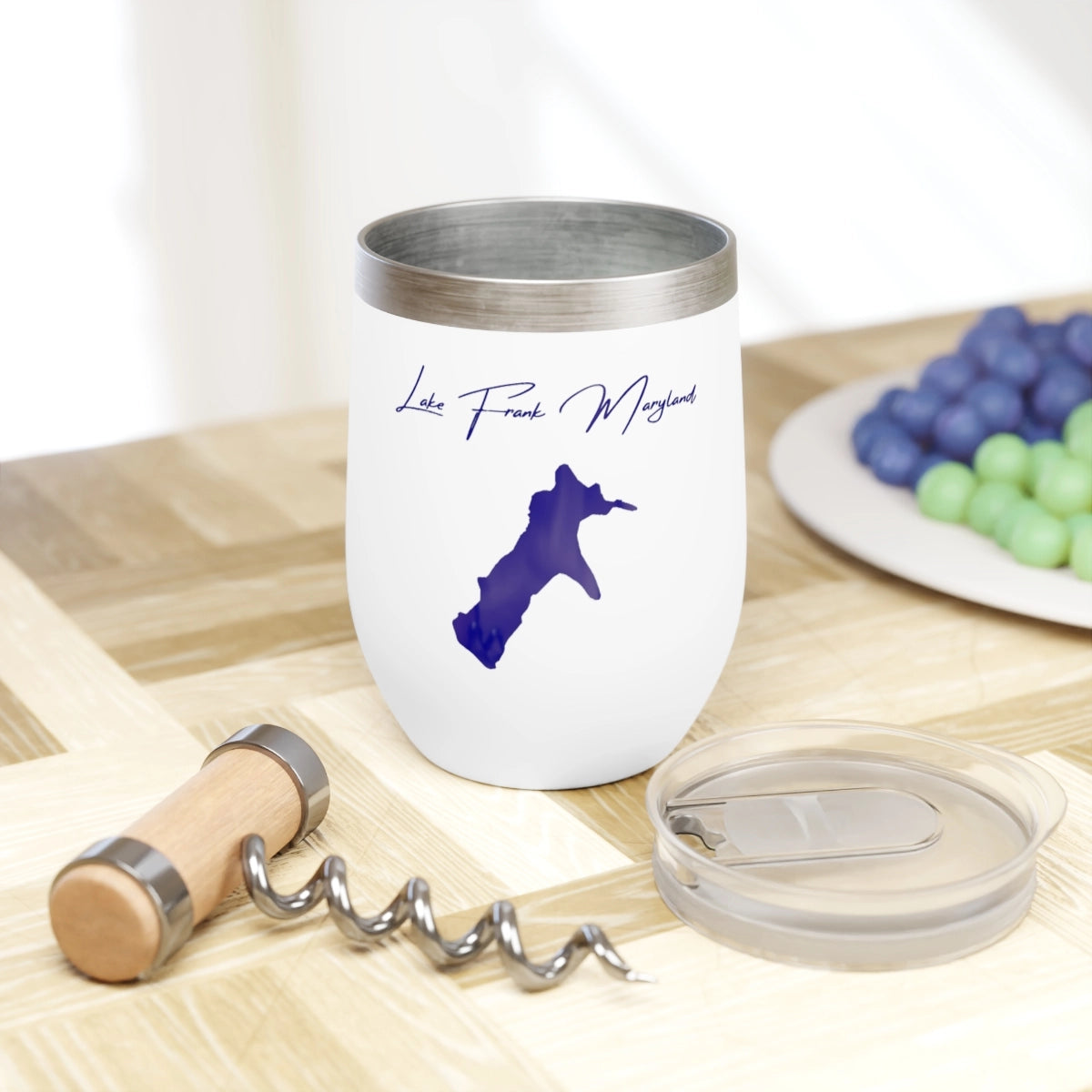 Maryland  Lake Frank  Wine Tumbler lifestyle view