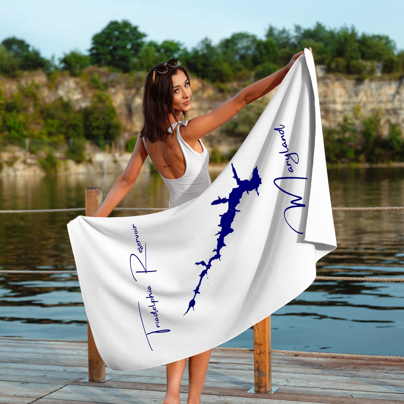 Maryland Triadelphia Reservoir  ToteBag lifestyle view