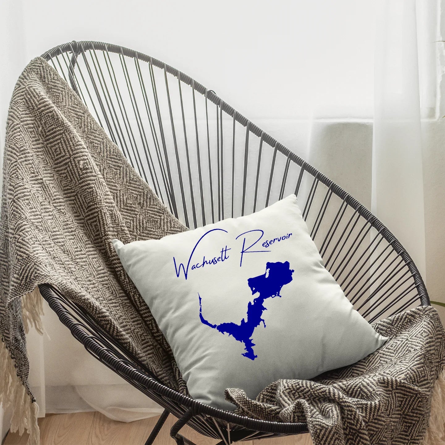 Massachusetts  Wachusett Reservoir  Pillow lifestyle view