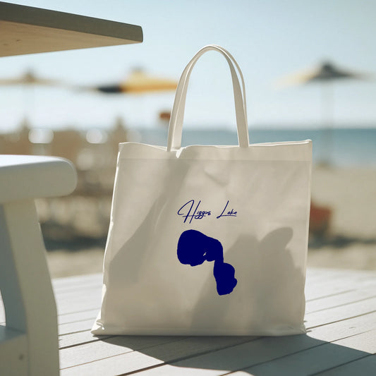 lifestyle image of Higgins Lake Michigan Tote Bag