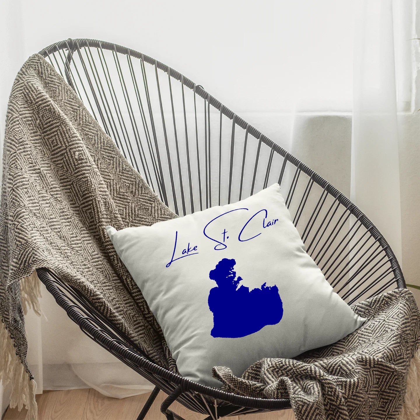 Michigan  Lake St. Clair  Pillow lifestyle view