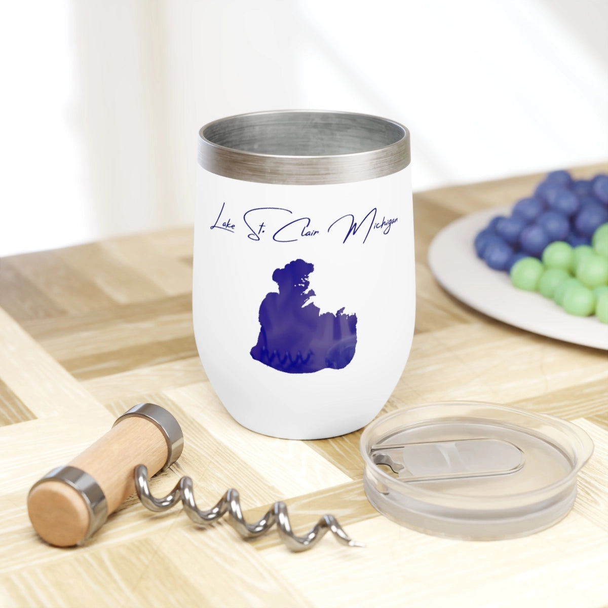 Michigan  Lake St. Clair  Wine Tumbler lifestyle view