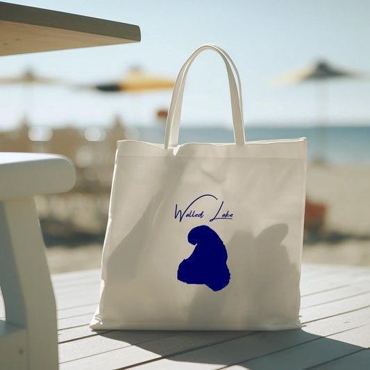 lifestyle image of Walled Lake Michigan Tote Bag