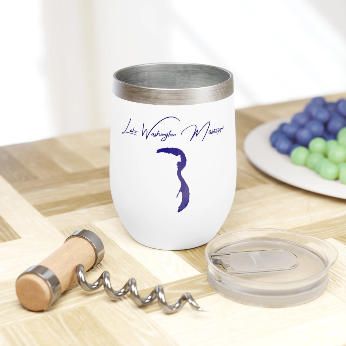 Mississippi  Lake Washington  Wine Tumbler lifestyle view