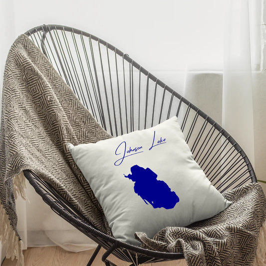 lifestyle image of Johnson Lake Nebraska Pillow