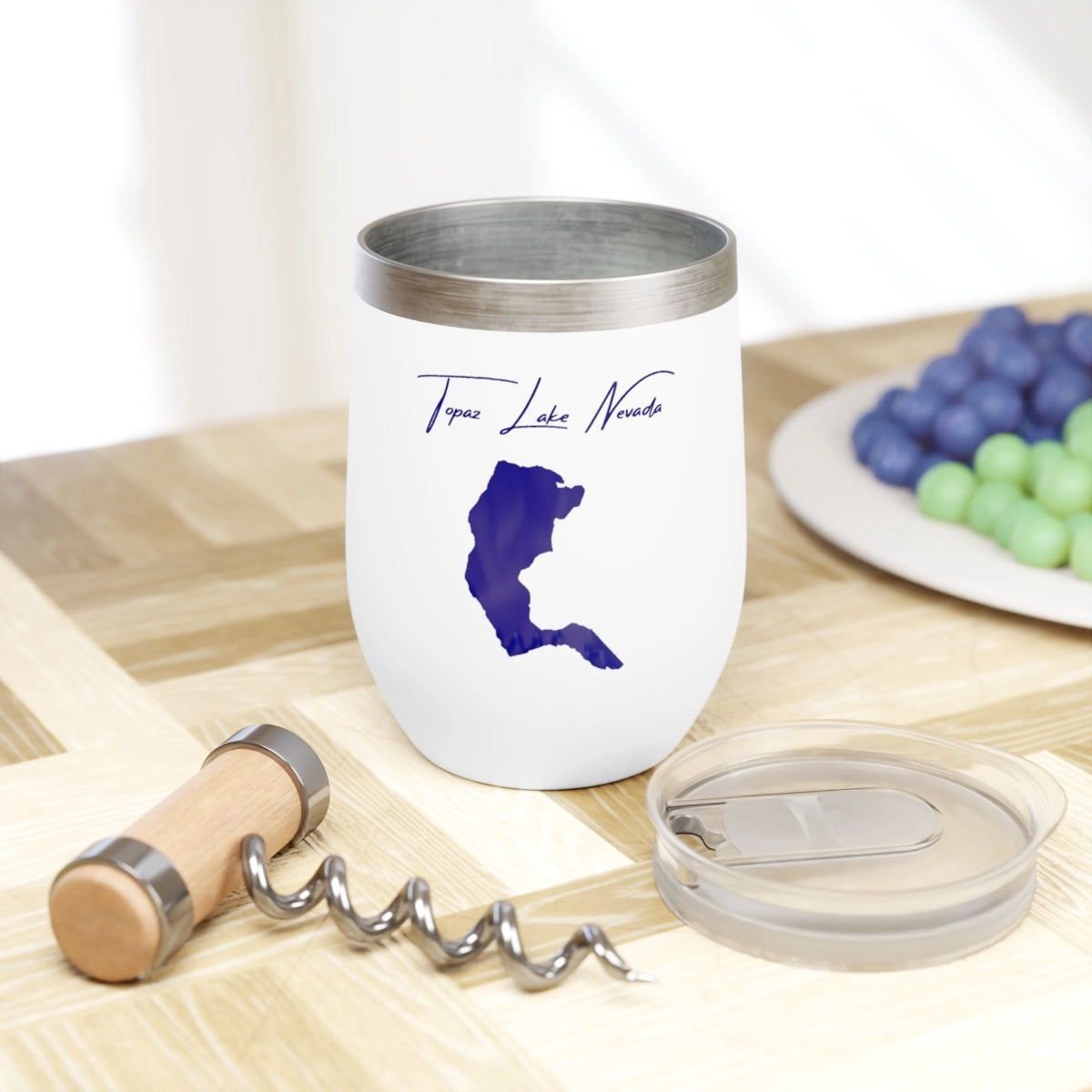 Nevada  Topaz Lake  Wine Tumbler lifestyle view