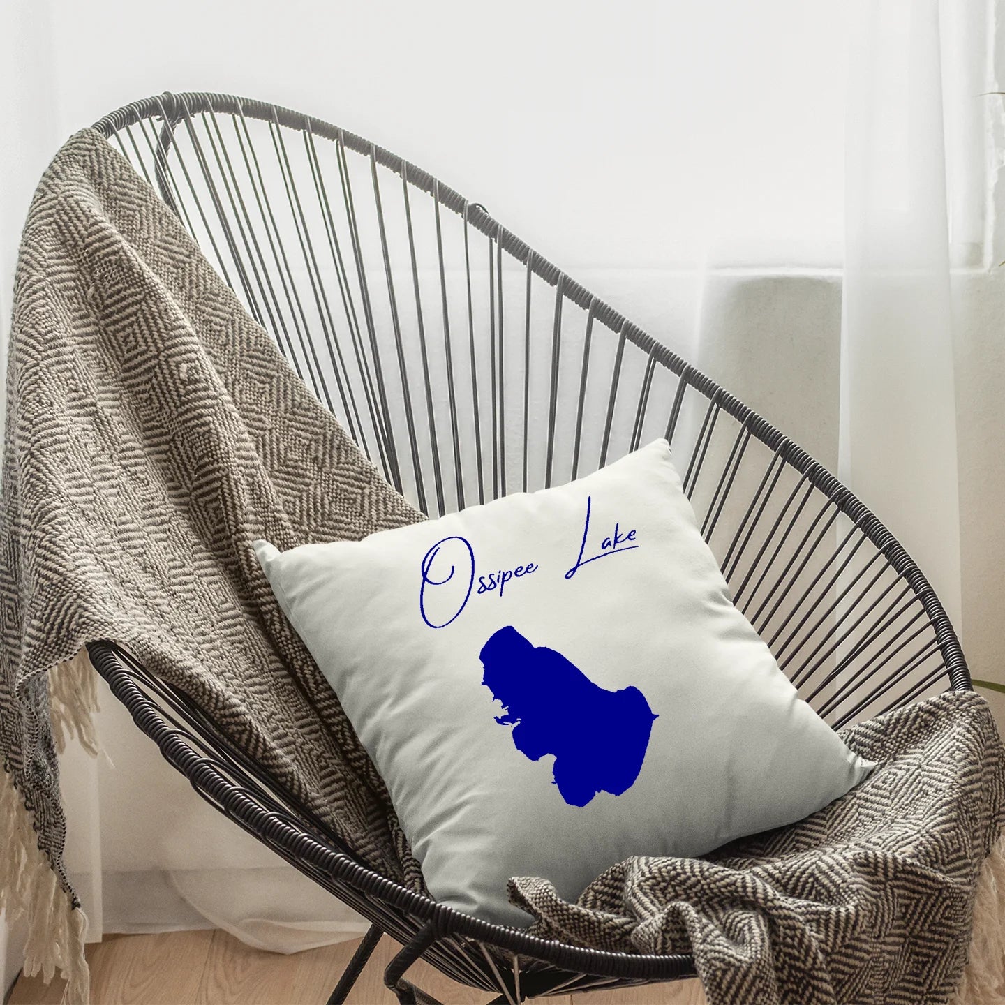 New Hampshire  Ossipee Lake  Pillow lifestyle view