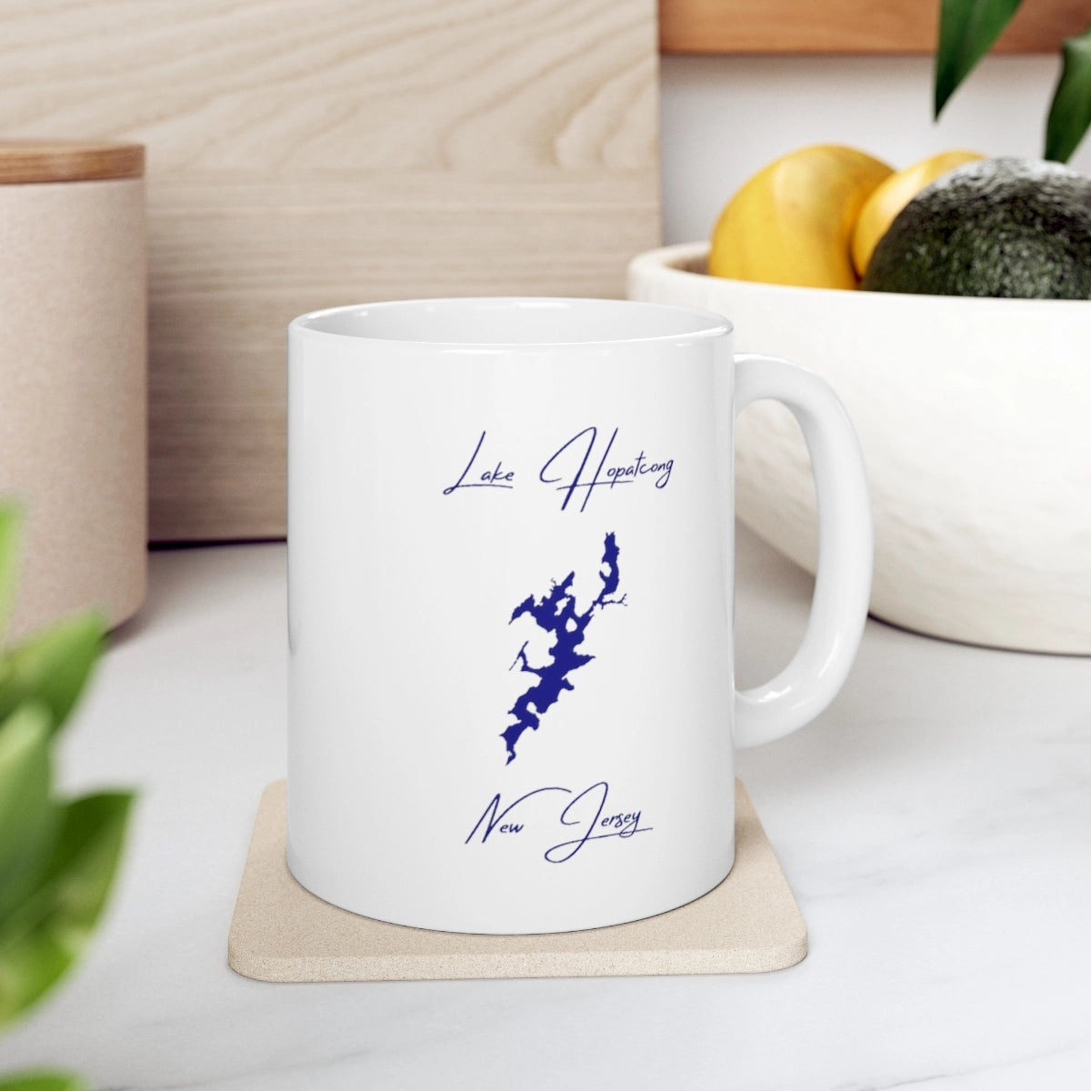 lifestyle image of New Jersey Lake Hopatcong Ceramic Mug