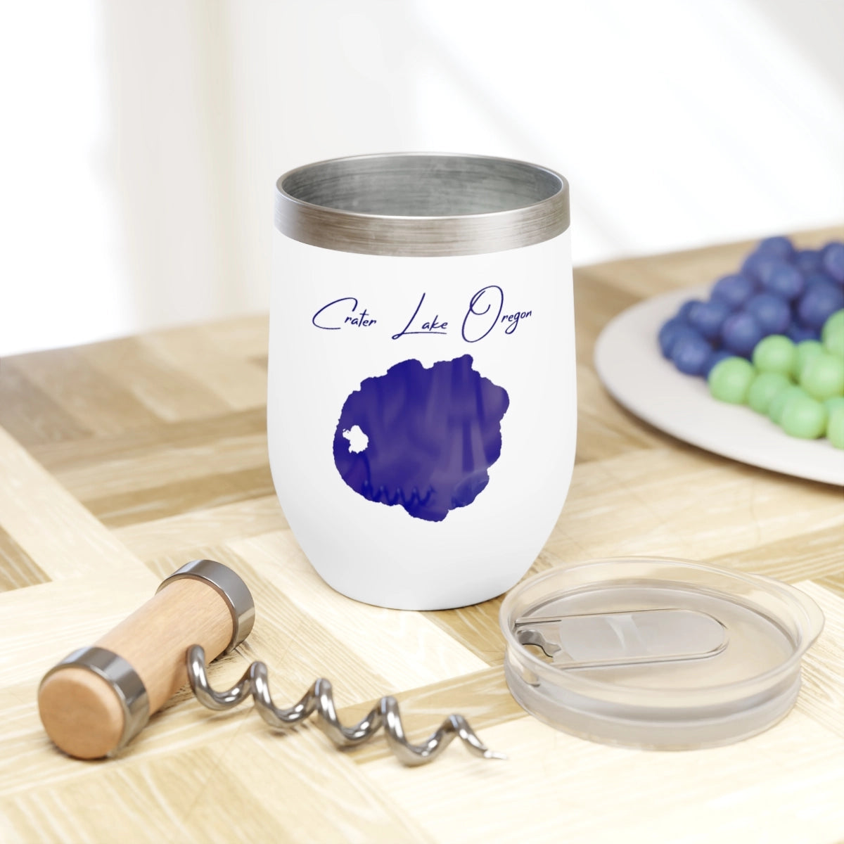 Oregon Crater Lake  Wine Tumbler lifestyle view