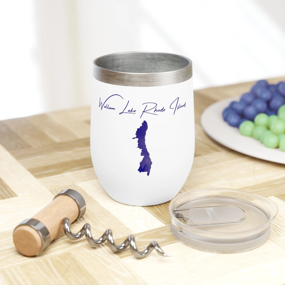 Rhode Island  Wallum Lake  Wine Tumbler lifestyle view