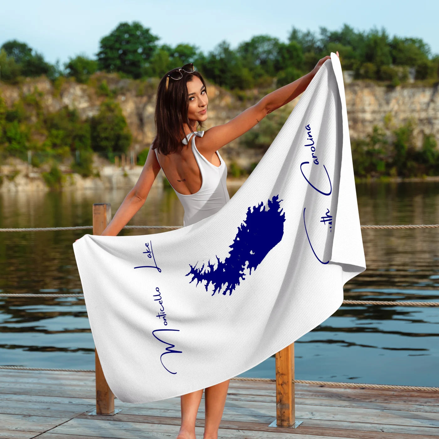 South Carolina  Monticello Lake  ToteBag lifestyle view