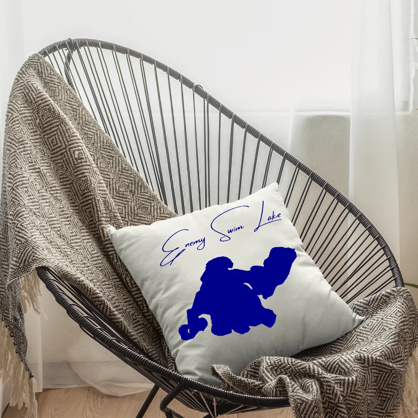 South Dakota  Enemy Swim Lake  Pillow lifestyle view