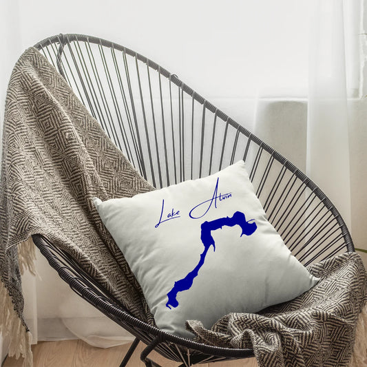 lifestyle image of Lake Alvin South Dakota Pillow