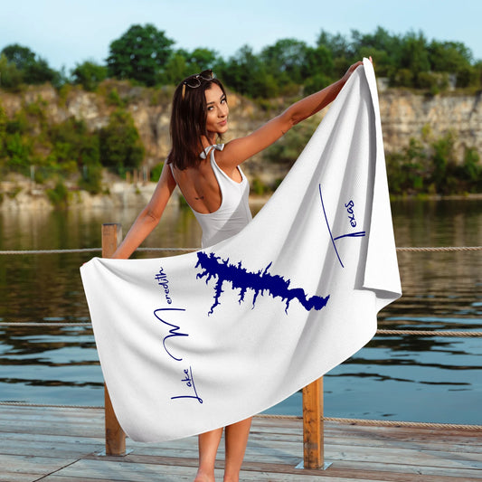 lifestyle image of Lake Meredith Texas Beach Towel